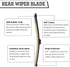 Rear Wiper Arm Blade Nut Set Replacement for Ford EDGE 2015-2023, Rear Wiper Cover Accessories Assembly, Wiper Cap Set for Back Windshield Window,...
