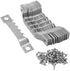 50 Pcs Small Sawtooth Picture Hangers with 100 Screws, Metal Photo Frame Hangers for Picture Frame Painting Clock Artwork Home Decoration, Silver...