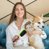 Dog & Cat Brush & Comb Pet Grooming Set - Double Side (Large) - Ultimate Deshedding Tool - Lice and Flea Removing - Perfect Groomer's Tools - Stro...