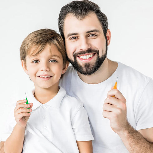 Patelai 50 Pieces Braces Brush for Cleaner Interdental Brush Toothpick Dental Tooth Flossing Head Oral Dental Hygiene Flosser Toothpick Cleaners T...