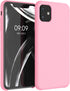 kwmobile Case Compatible with Apple iPhone 11 Case - TPU Silicone Phone Cover with Soft Finish - Light Pink...
