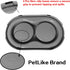 PetLike Ants Away Double Dog Water and Food Bowls,6 cups/48oz Pet Feeder Bowls for Puppy Medium Large Dogs Cats (Grey, 15.5X9.5X2.75 INCH)...