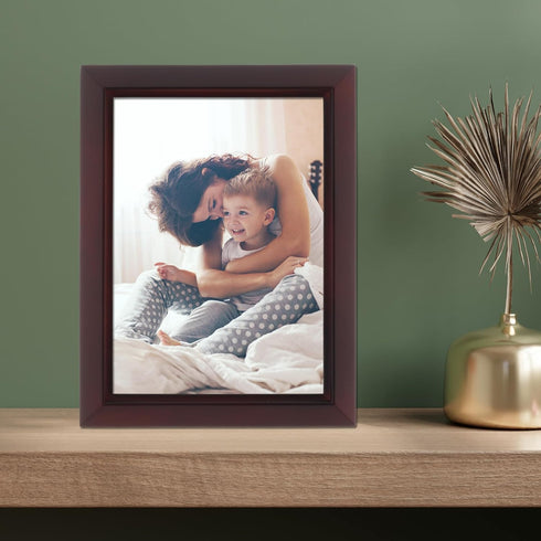 Lawrence Frames Estero Collection, Walnut Wood 5 by 7 Picture Frame, Esspresso Brown...
