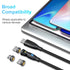 Ion 6 in 1 IP/Type-C/Micro USB PD 100W 540 Rotation Magnetic Data Transmission & Fast Charging Cable 1.8 Meter Length...
