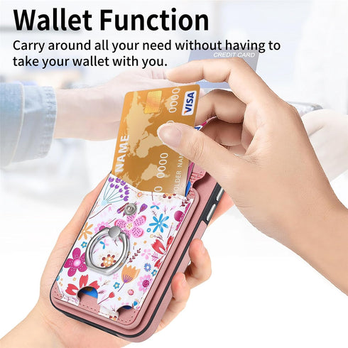 Asuwish Phone Case for Samsung Galaxy A05S Wallet Cell Cover with Screen Protector Magnetic Slim Ring Stand Kickstand Back Credit Card Holder Slot...