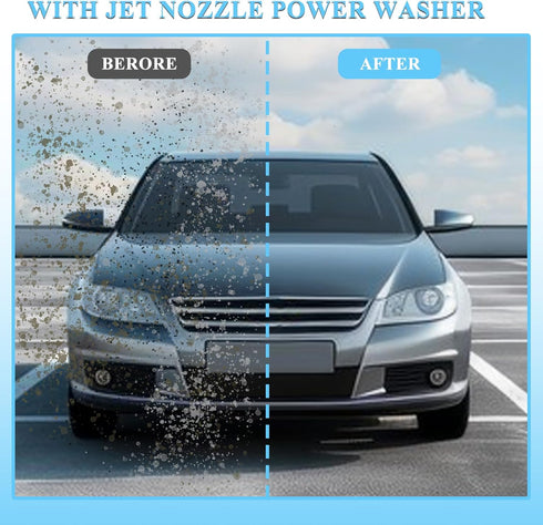 2024 Upgraded Jet Nozzle for Garden Hose, Jet Nozzle High Pressure Hose Nozzle, Jet High Pressure Washer Tools with Quick Connectors?2-in-1 Jet No...