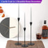 Set of 3 Black Candlestick Holders - Decorative Taper Candle Holders for Home Decor, Wedding, Dining, Party, Anniversary...