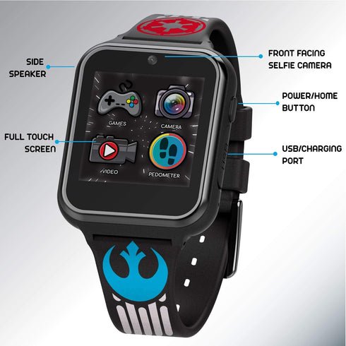Star Wars Touch Screen Interactive Smart Watch (Model: STW4010AZ)...