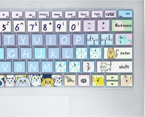 Keyboard Cover for Microsoft Surface Book 2 13.5&15 inch/Surface Laptop 2017/Laptop2 2018, Silicone Skin Protector with Pattern, US Layout, Cute C...