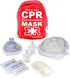 Adult and Infant CPR Mask Combo Kit – Includes 2 CPR Masks with One-Way Valves, Pair of Vinyl Gloves, 2 Alcohol Prep Pads – Portable Emergency CPR...