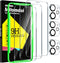 Milomdoi 3 Pack Screen Protector for Apple iPhone 11 with 3 Pack Tempered Glass Camera Lens Protector, Ultra 9H Accessories, Case Friendly, Mounti...