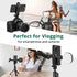 ATUMTEK Phone Tripod Mount, Universal Smartphone Mount Adapter with 2 Cold Shoe and 1/4" Standard Screw, 360° Rotates and 180° Tilts Adjustable Ce...