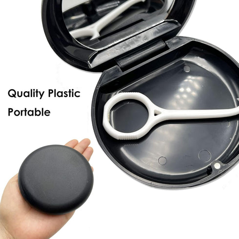 Orthodontic Retainer Case with 2 Pcs Aligner Removal Tool (Black & White)...