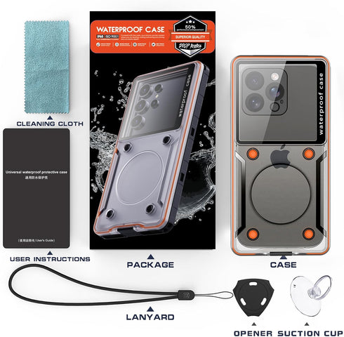 Waterproof Phone Case,Universal Underwater Pouch Dry Bag Beach Travel Essentials Snorkeling Case Compatible for iPhone 15 14 13 12 11/SamsungS24/L...