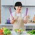 Yolev 2Pcs Chef Hats-Kitchen Baker Cooking Hair Nets Food Service Hairnets for Women Men with Brim (Black)...