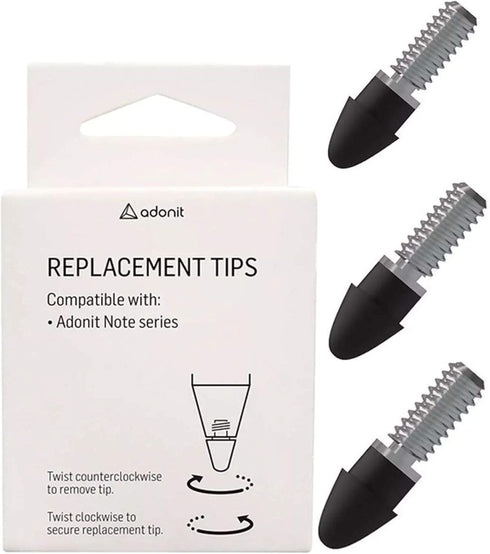 Adonit Note/ Note2 / Note-M/Note-U VC Tips 3 Pack Sensitive Nibs Extra Stylus Pen Tips for iPad Pro, iPad Mini, iPad Air......