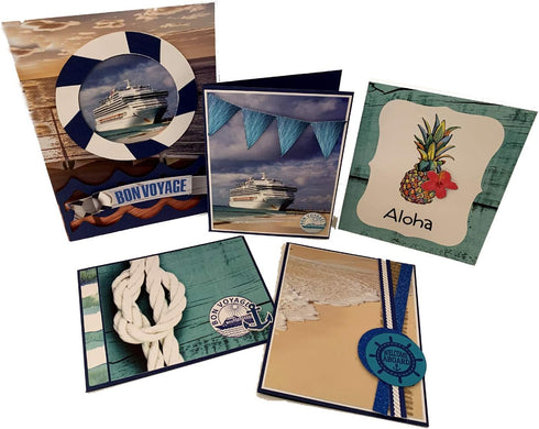 Reminisce Cruise Life Scrapbook Collection Kit Paper Crafts, Multi Color Palette 12x12 inches...