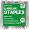 Landscape Staples 4 Inch 12 Gauge Galvanized Garden Lawn Stakes, Heavy Duty Sod Pins for Fences, Lawns, Weed Barriers, and Landscape Fabrics, Nett...