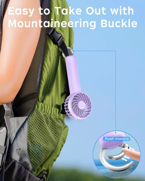 Portable Handheld Fan, Mini Portable Fan, 2000mAh Rechargeable USB Fan, 3 Speed Personal Small Desk Fan, Strong Airflow, Super Quiet, Pocket Fan w...