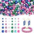 Cheriswelry 3000Pcs 4/6/8/10/12mm Imitation Pearl Acrylic Beads Dyed Round Loose Spacer Bead Kit for Necklace Bracelet Earring Jewelry Making Craf...