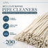 (200) Lova Pipe Cleaners Bulk (Hard Bristle) Easily Cleans, Glass Pipe Cleaner for Cleaning, Glass Pipes, Pipecleaners, Chenille Stems, (6 Inchs),...