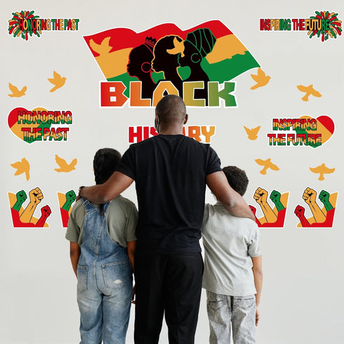 Black History Month Bulletin Board Decorations, 27 Pcs Black History Month Decorations African American National Holiday Bulletin Board Decoration...