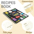 1 Pack 8.5" x 11" Recipe Book to Write in Your Own Recipes, Blank Recipe Notebook, Spiral Cookbook Recipe Journal Notebook Include 120 Recipes Pag...