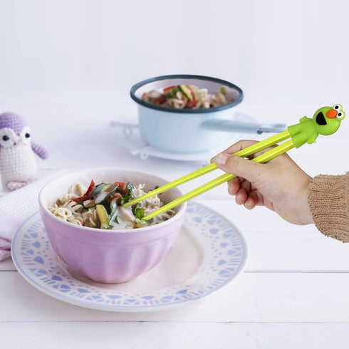 Training chopsticks for kids adults and beginners - 5 Pairs chopstick set with attachable learning chopstick helper - right or left handed...