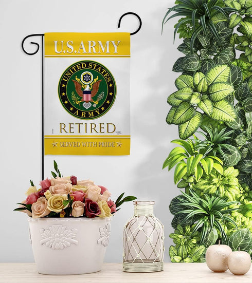 Breeze Decor US Army Garden Flag Armed Forces Rangers United State American Military Veteran Retire Official House Decoration Banner Small Yard Gi...
