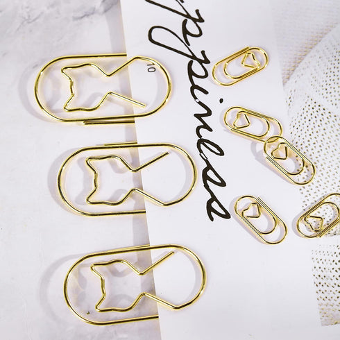 Gold Large Paper Clips,Jumbo Wide Cat 2inch 20pcs Fat Paperclips Non Skid Smooth Wire Rustproof clips for School Office Home...