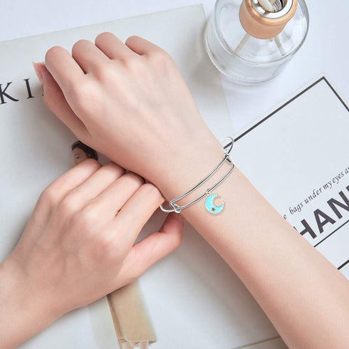 UPINS 60Pcs Expandable Bangle Bracelets DIY Jewelry Making Blank Bracelets Women Adjustable Wire Bracelets, Silver & Gold...