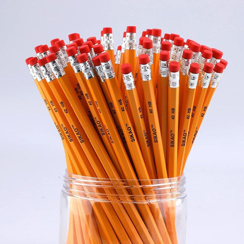 Pencils 12Pack Pencils #2, Number 2 Pencils Bulk, Wood Pencils for Kids Sketching Drawing, Yellow HB No 2 Pencils with Erasers, Classroom Must Hav...