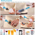 Electric Bottle Brush Cleaner Set, Baby Bottle Brush Cleaning with Rechargeable?Waterproof Replaceable Nipple and Straw Silicone Brush Blue...
