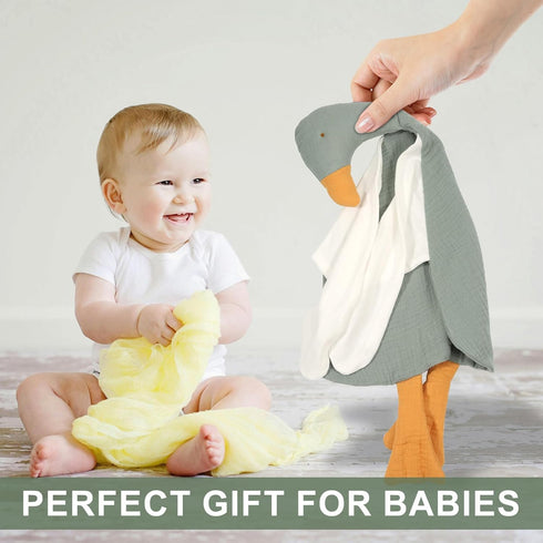 Duck Baby Blanket, Duck Loveys for Babies Cute Soft Duck Security Blanket Fabric Duck Cuddle Cover Baby Essentials Gift for Newborn Boys Girls...