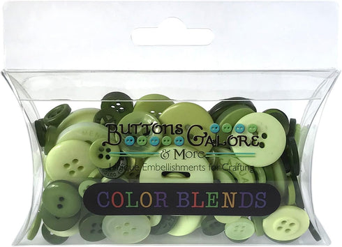 Buttons Galore CB105 Color Blend Buttons, 3-Ounce, Kiwi Fruit, 3 Shades of Green...