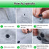 100 Sets T5 Plastic Snaps Round Resin Snaps Buttons for Clothing Diapers Crafting DIY Crafts (Black)...