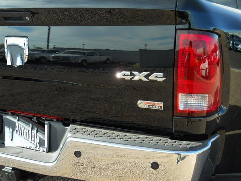 Yoaoo 2Pack Genune Black 4x4 Emblem Badge 3D Emblem Decals Nameplate Flat LetterCompatible with 1500 2500 3500 OEM Matte...