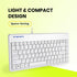 Perixx PERIBOARD-409PW Wired PS2 Mini Keyboard - 12.36x5.75x0.79 inches Dimension - White - US English Layout,PB-409PWUS-11829...
