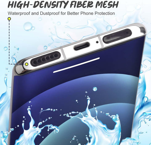 120Pcs Phone Speaker Cover Phone Speaker Dustproof Stickers Phone Speaker Dust Protector Cover Anti Dust Sticker Speaker Dust-proof Cover Kit with...