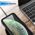 GUSTAVE iPhone Xs Waterproof Case, iPhone X Waterproof Case Wireless Charging Support Waterproof Shockproof Full-Body Rugged Cover Case with Built...