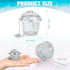 6 Pcs Ultrasonic Watch Parts Cleaner Baskets Stainless Steel Jewelry Steam Cleaner Ultrasonic Parts Cleaner Basket Mesh Ball Cleaning Small Holder...