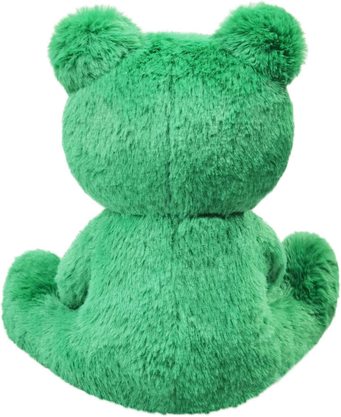Green Frog Plush Toy, Cute Furry Frog Stuffed Animal, Soft Cuddly Plushie Hugger Toy for Boys Girls, Gifts for Kids or Girlfriend, 8.5 Inches...