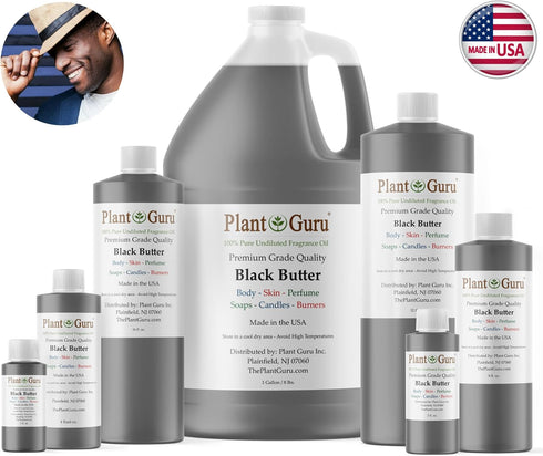 Black Butter Fragrance Oil 8 fl. oz. Scented Oil for DIY Soap Making, Candles, Bath Bombs, Body Butters. Used in Aromatherapy Diffusers, Burners a...