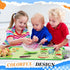 Mifoci 8 Pcs Educational Preschool Placemat Set for Kids Reusable Washable Non Slip Placemats for Dining Table Plastic Learning Mats for Nursery K...