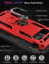 LUMARKE Samsung Galaxy S10 Plus Case, Red, Military Grade, 16ft. Drop Tested, Magnetic Ring Kickstand, Compatible with Car Mount Holder Protective...