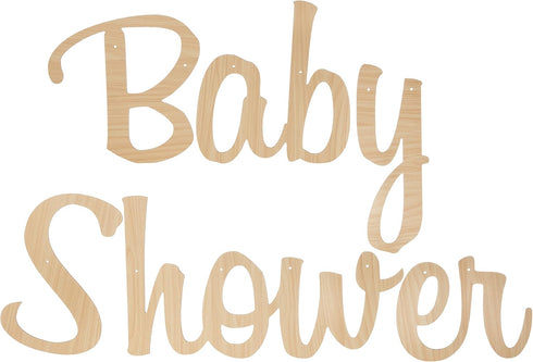 Ginger Ray Botanical Baby Shower Wooden Banner Hanging Decoration, NS, Wood...