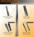JETKONG 6 Pcs Cooking Tweezer Tongs, 12'' and 6.3" Stainless Steel Kitchen Tweezer Set, Professional Chef Tweezers for Cooking, Repairing, Sea Foo...