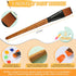 6 Pcs Flat Paint Brushes 1 Inch Watercolor Acrylic Paint Brush Synthetic Nylon Craft Artist Brushes for Painting Oil Fine Crafts Face Body Art Pai...