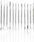 CYNAMED Stainless Steel Spatula Wax & Clay Sculpting Tool Carver Set (12PK)...