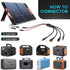 4-in-1 Solar Panel Adapter Connectors to Anderson XT60 DC 5.5x2.1mm DC 7.9x0.9mm Connector Solar Splitter Parallel Adapter Cable for Solar Portabl...